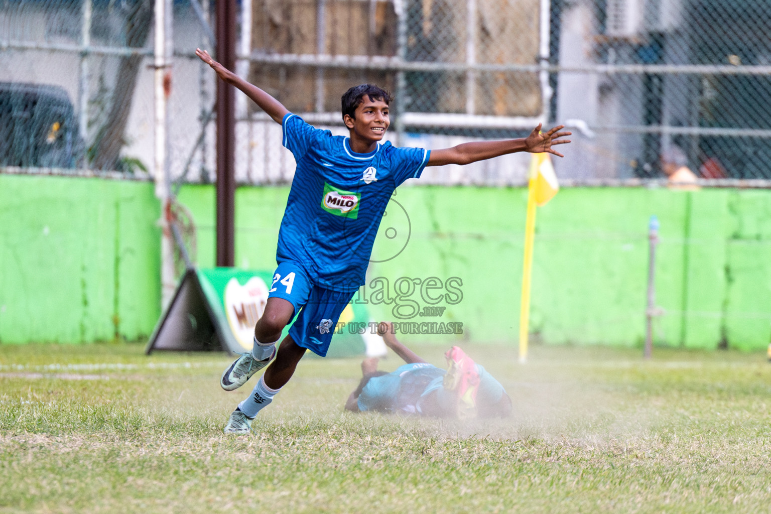 Day 2 of MILO Academy Championship 2024 held in Henveyru Stadium, Male', Maldives on Thursday, 1st November 2024. Photos:Hassan Simah / Images.mv