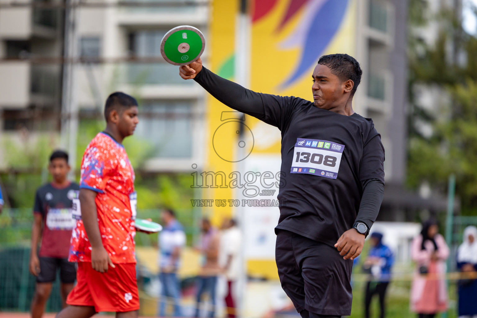 Day 1 of MWSC Interschool Athletics Championships 2024 held in Hulhumale Running Track, Hulhumale, Maldives on Saturday, 9th November 2024. 
Photos by: Ismail Thoriq, Hassan Simah / Images.mv