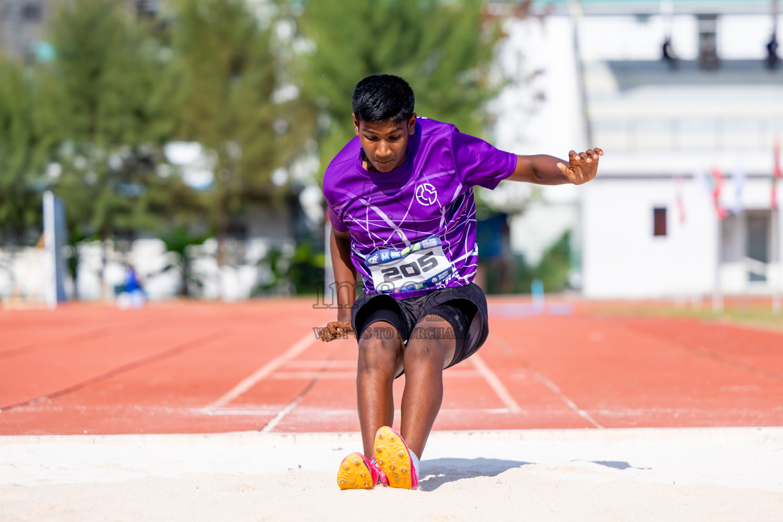 Day 4 of MWSC Interschool Athletics Championships 2024 held in Hulhumale Running Track, Hulhumale, Maldives on Tuesday, 12th November 2024. Photos by: Nausham Waheed / Images.mv