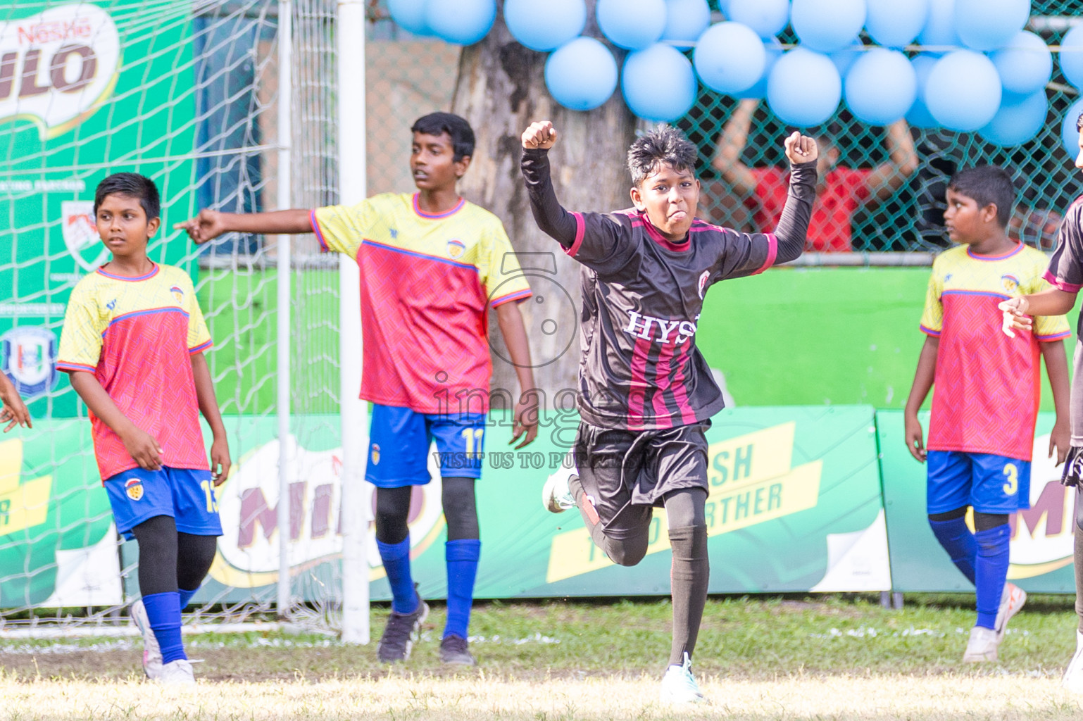 Day 3 of MILO Academy Championship 2024 - U12 was held at Henveiru Grounds in Male', Maldives on Thursday, 7th July 2024. Photos: Shuu Abdul Sattar / images.mv