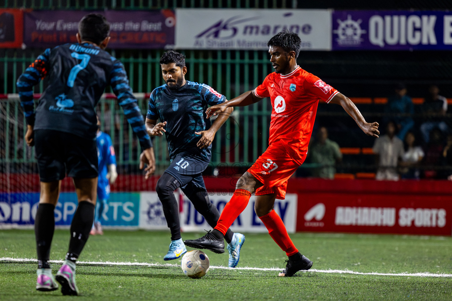Th Buruni vs Th Gaadhiffushi in Day 18 of Golden Futsal Challenge 2025 was held on Wednesday, 22nd January 2025, in Hulhumale', Maldives. Photos: Nausham Waheed / images.mv