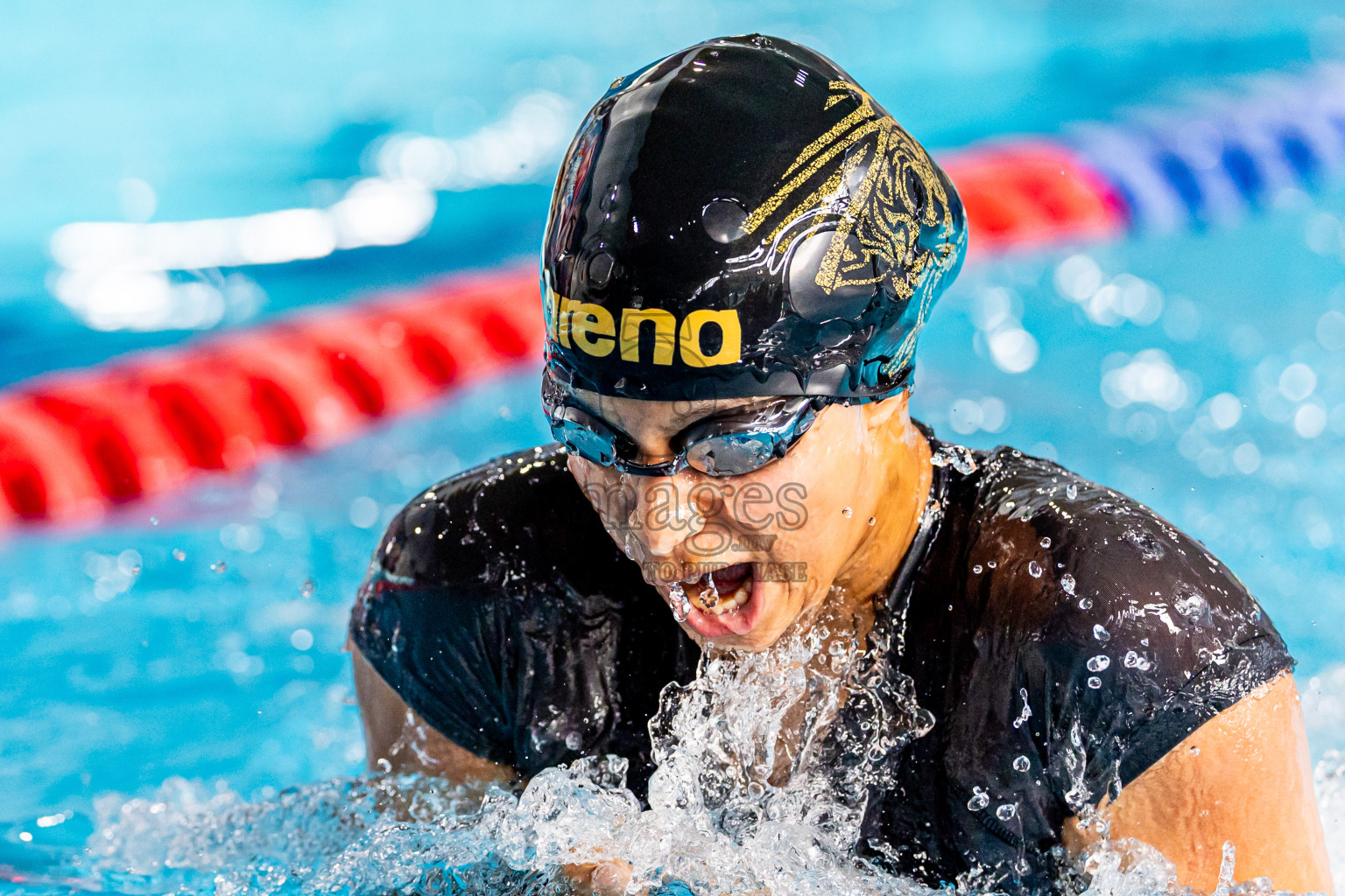 Day 5 of 1st National Short Course Swimming Competition held in Hulhumale', Maldives on Wednesday, 18th June 2025. Photos: Nausham Waheed / images.mv