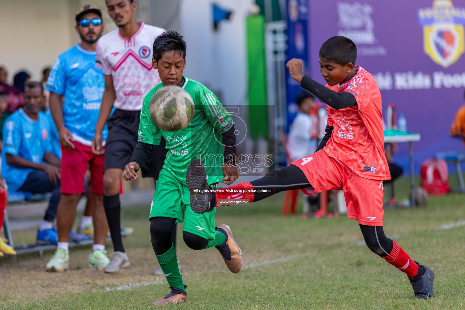 Day 4 of Nestle Kids Football Fiesta, held in Henveyru Football Stadium, Male', Maldives on Saturday, 14th October 2023
Photos: Ismail Thoriq / images.mv