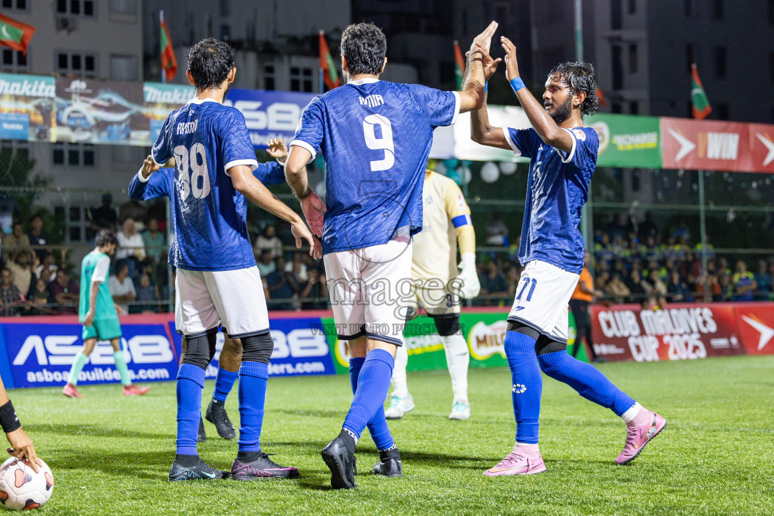 MACL vs Club Immigration in Day 7 of Club Maldives Cup 2025 was held in Rehendhi Futsal Ground, Hulhumale', Maldives on Tuesday, 7 October 2025. 
Photos: Hassan Simah / images.mv