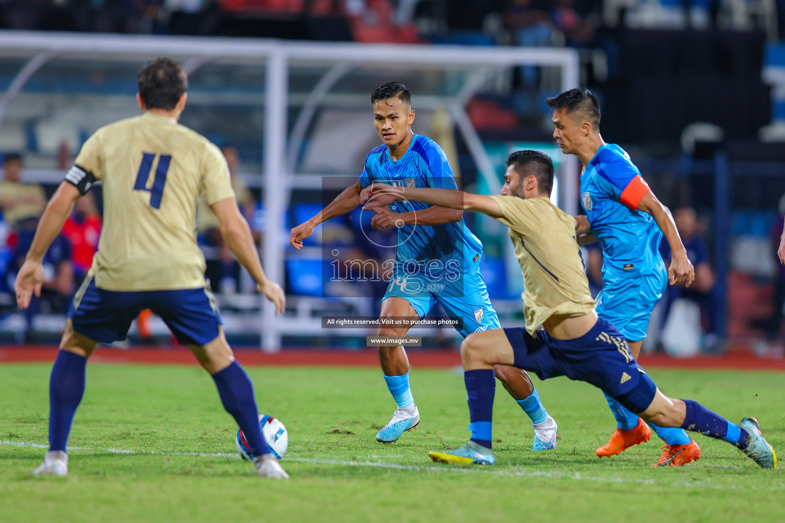 India vs Kuwait in SAFF Championship 2023 held in Sree Kanteerava Stadium, Bengaluru, India, on Tuesday, 27th June 2023. Photos: Nausham Waheed/ images.mv