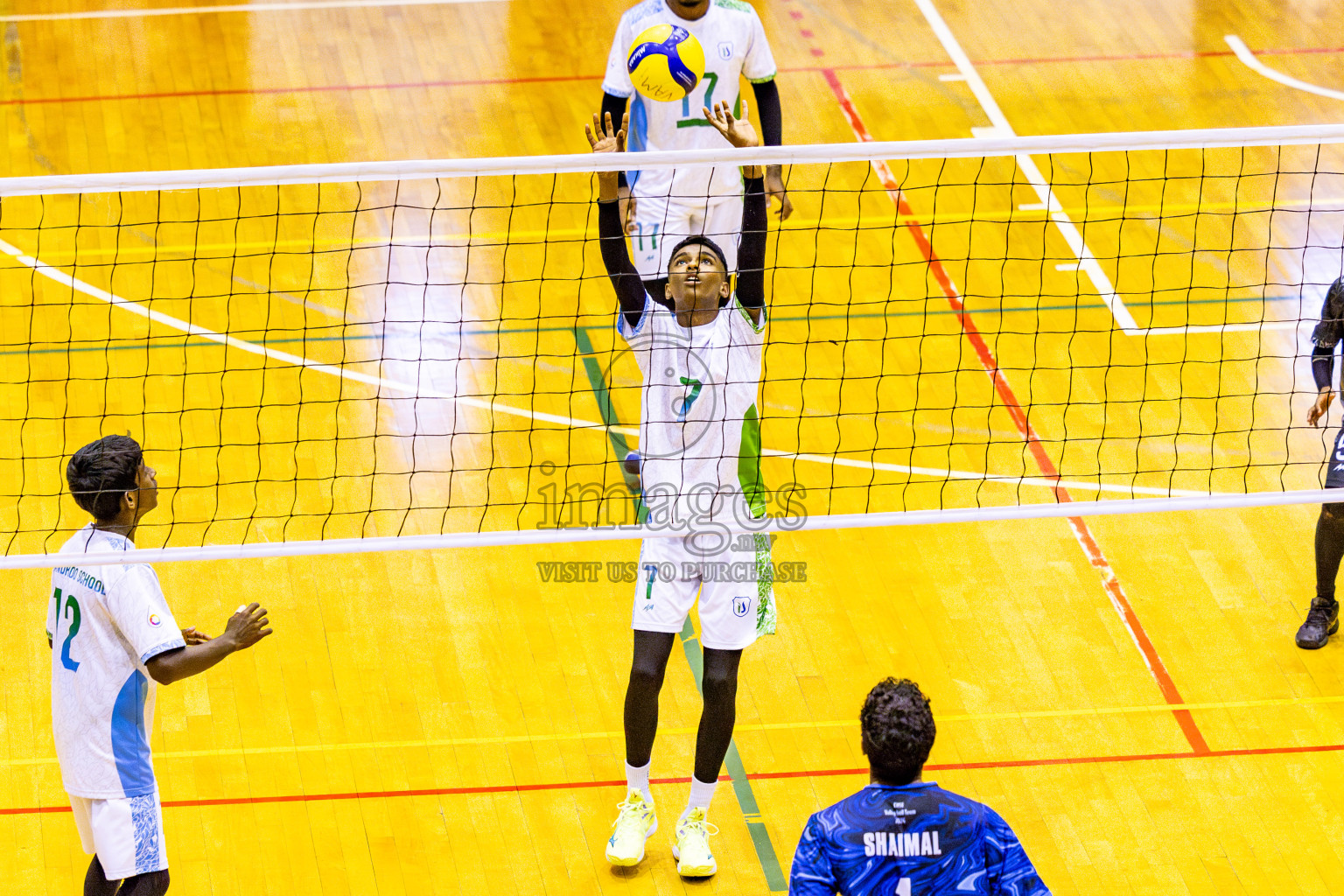 Finals of Interschool Volleyball Tournament 2024 was held in Social Center at Male', Maldives on Friday, 6th December 2024. Photos: Nausham Waheed / images.mv