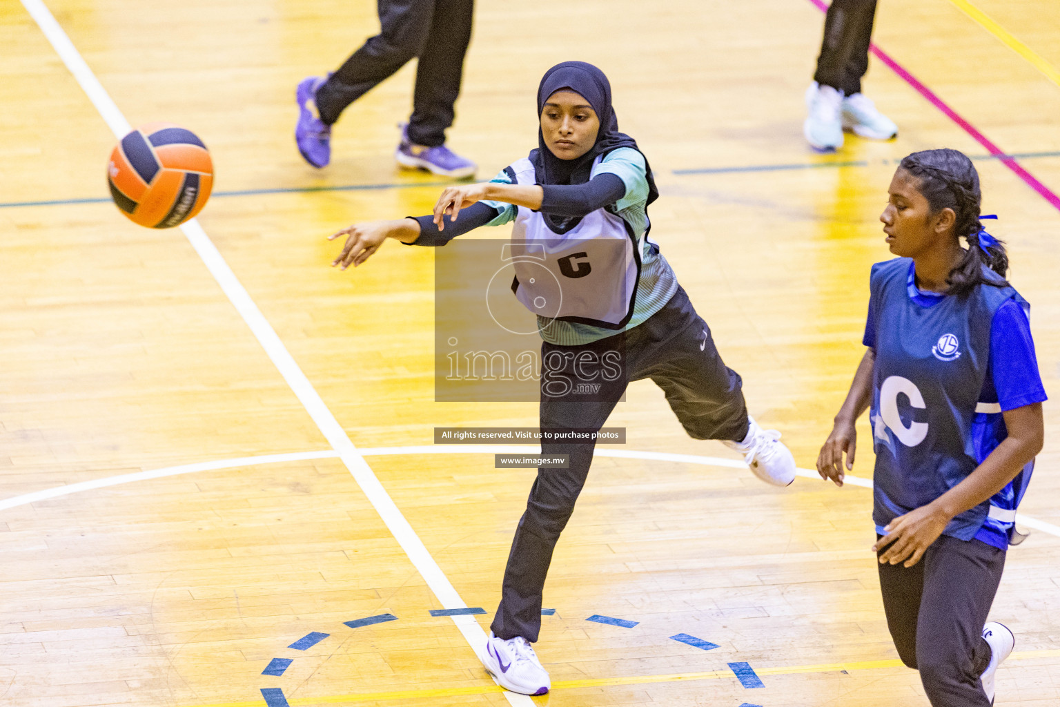 Day5 of 24th Interschool Netball Tournament 2023 was held in Social Center, Male', Maldives on 31st October 2023. Photos: Nausham Waheed / images.mv