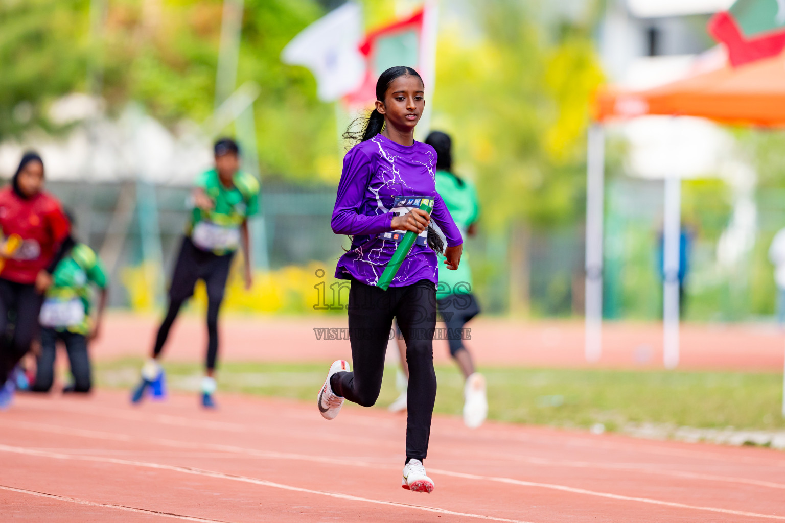 Day 6 of MWSC Interschool Athletics Championships 2024 held in Hulhumale Running Track, Hulhumale, Maldives on Thursday, 14th November 2024. Photos by: Nausham Waheed / Images.mv