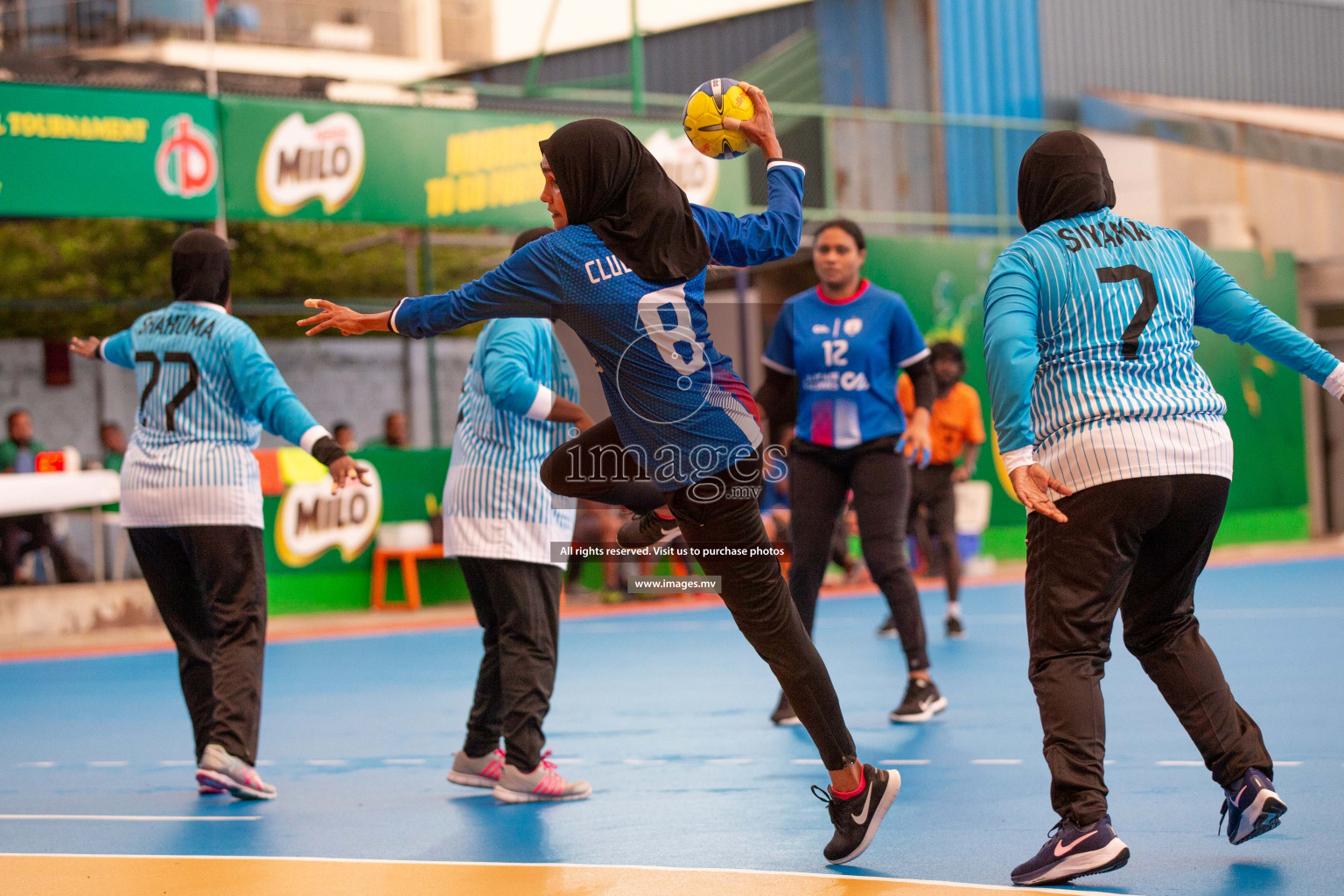 Milo 8th National Handball Tournament Day3, 17th December 2021, at Handball Ground, Male', Maldives. Photos by Shuu Abdul Sattar