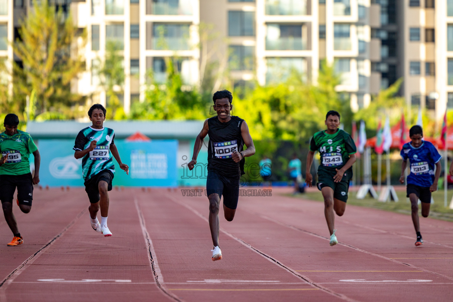 Day 1 of MWSC Interschool Athletics Championships 2024 held in Hulhumale Running Track, Hulhumale, Maldives on Saturday, 9th November 2024. 
Photos by: Hassan Simah / Images.mv