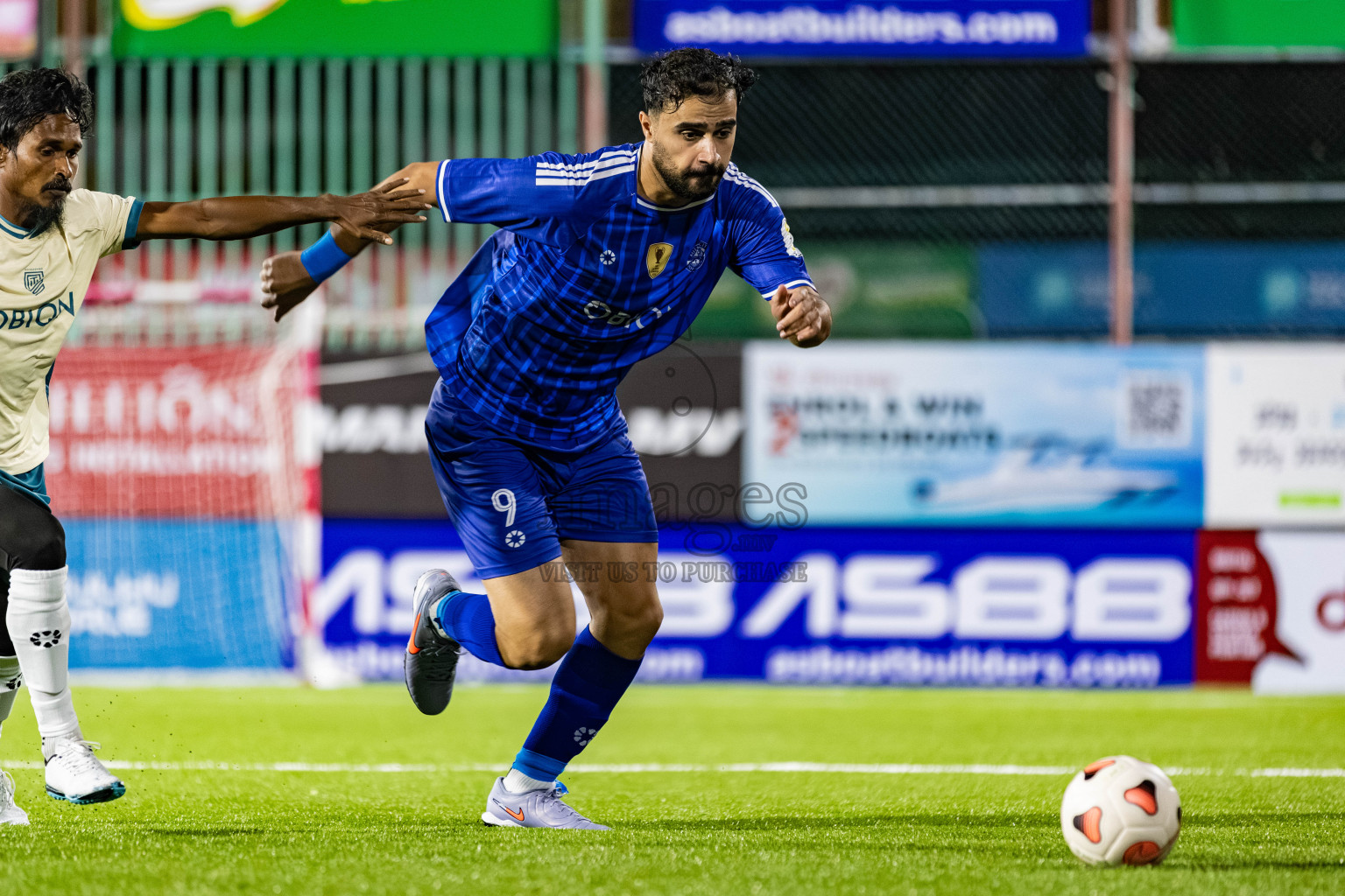 Team Naivaadhoo vs Mylo City Sports Club in Kings Cup of Club Maldives Cup 2025 held in Rehendi Futsal Ground, Hulhumale', Maldives on Monday, 1st September 2025. Photos: Areef, Yasna / images.mv