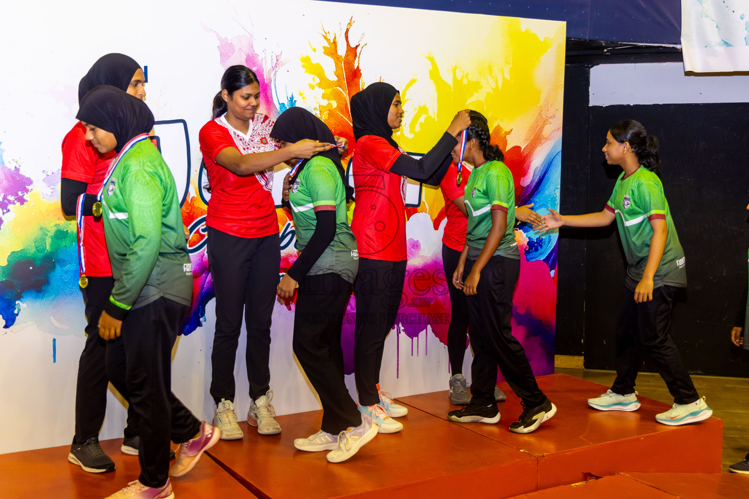 Closing ceremony of 3rd Netball Junior Championship, held at Social Center on Saturday, 25th January 2025 . Photos: Nausham Waheed / images.mv