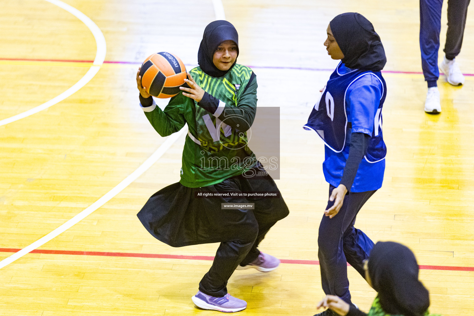 Day2 of 24th Interschool Netball Tournament 2023 was held in Social Center, Male', Maldives on 28th October 2023. Photos: Nausham Waheed / images.mv