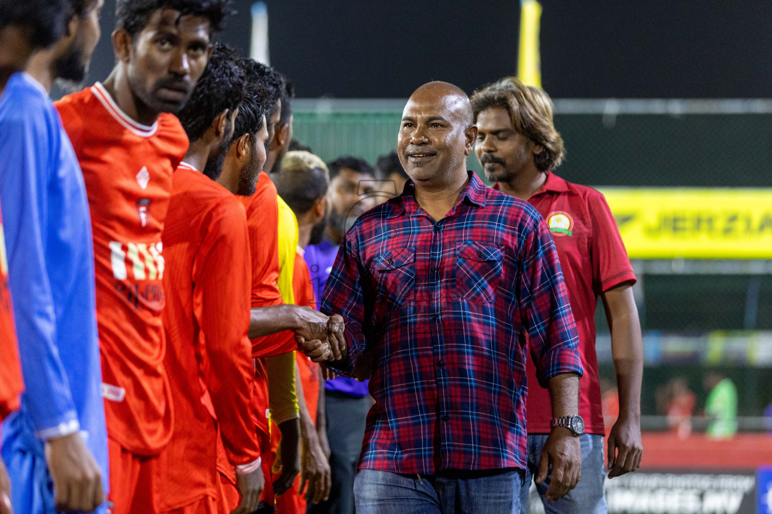 HA Filladhoo vs HA Muraidhoo in Day 9 of Golden Futsal Challenge 2024 was held on Tuesday, 23rd January 2024, in Hulhumale', Maldives Photos: Nausham Waheed / images.mv