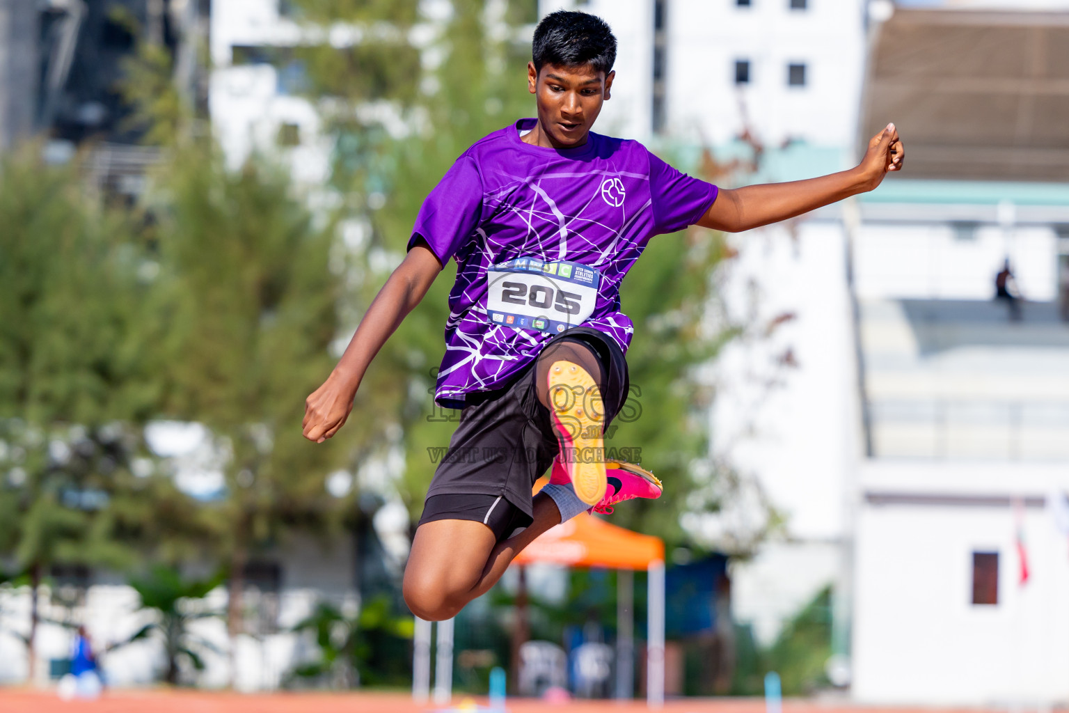 Day 4 of MWSC Interschool Athletics Championships 2024 held in Hulhumale Running Track, Hulhumale, Maldives on Tuesday, 12th November 2024. Photos by: Nausham Waheed / Images.mv