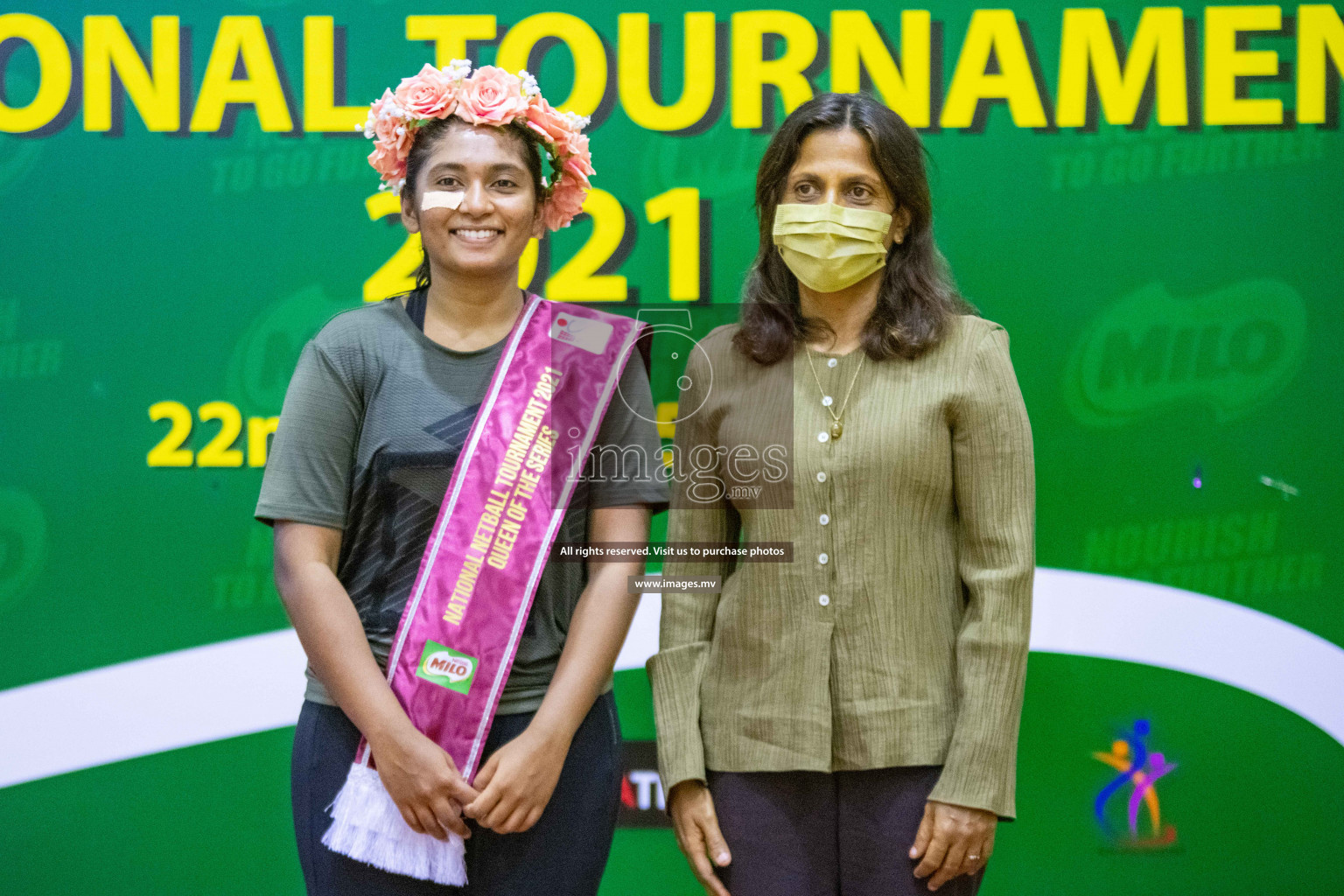 Kulhudhuffushi Youth & R.C vs Club Green Streets in the Finals of Milo National Netball Tournament 2021 (Women's) held on 5th December 2021 in Male', Maldives Photos: Ismail Thoriq / images.mv