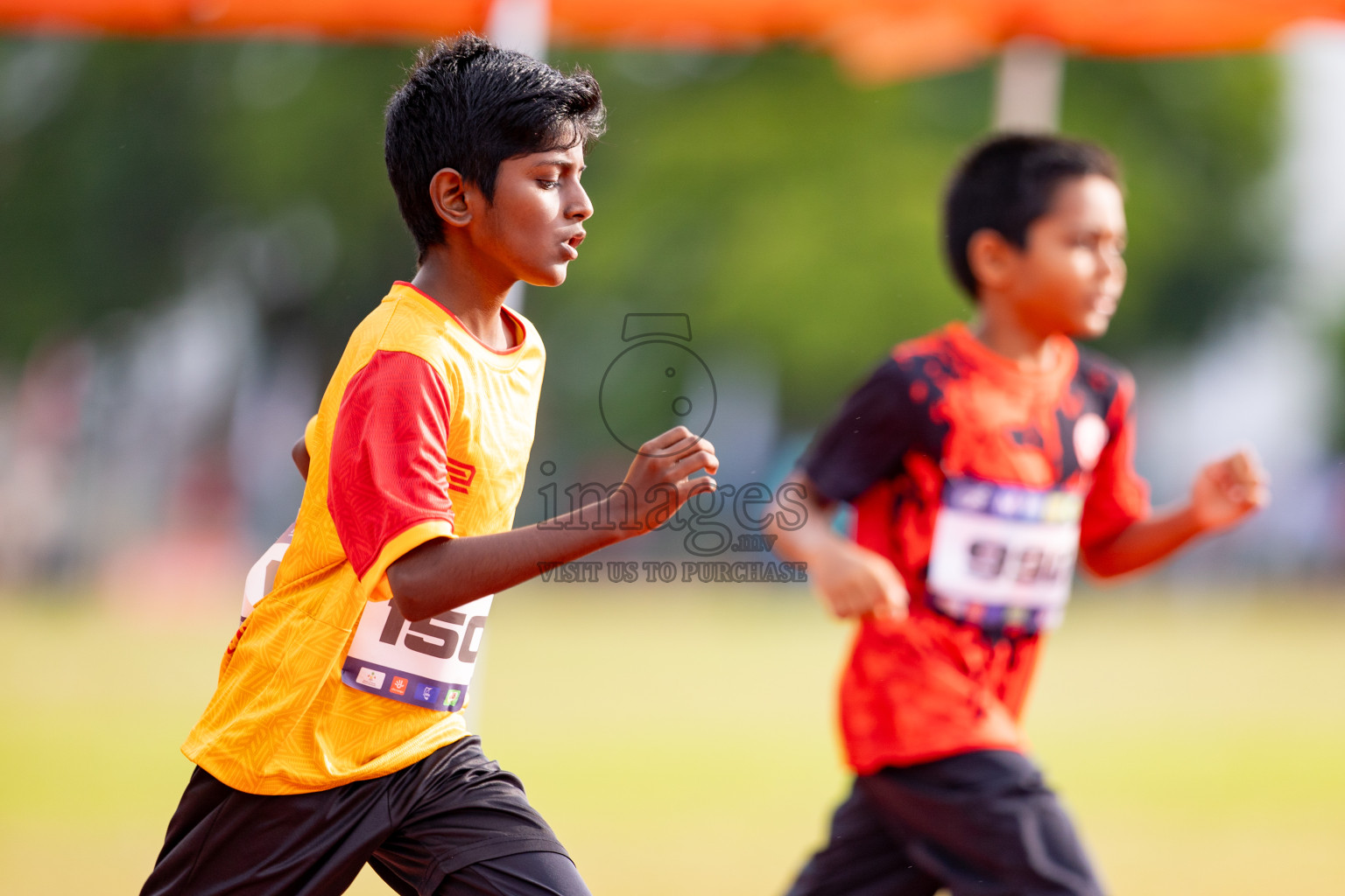 Day 3 of MWSC Interschool Athletics Championships 2024 held in Hulhumale Running Track, Hulhumale, Maldives on Monday, 11th November 2024. 
Photos by: Hassan Simah / Images.mv