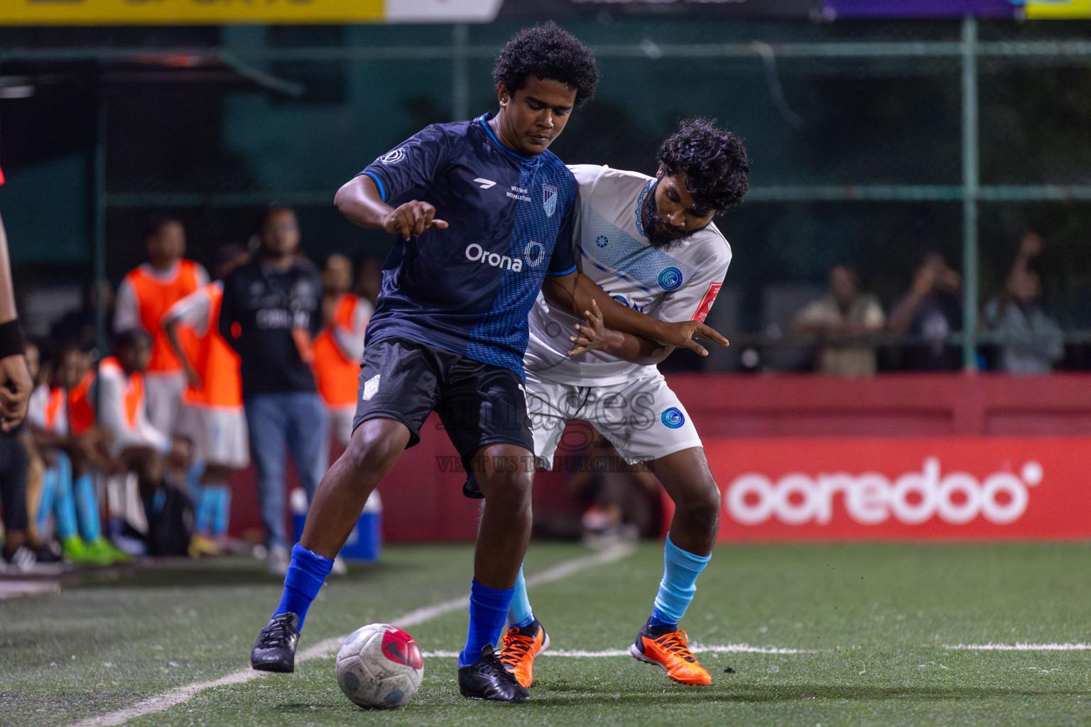 Sh Feydhoo vs Sh Lhaimagu in Day 8 of Golden Futsal Challenge 2024 was held on Monday, 22nd January 2024, in Hulhumale', Maldives Photos: Mohamed Mahfooz Moosa / images.mv