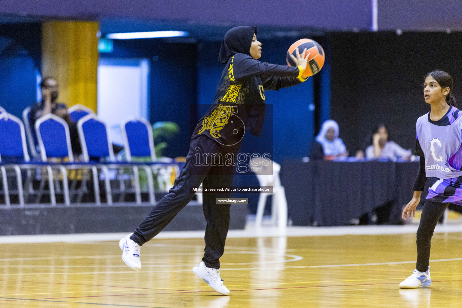 Day 10 of 24th Interschool Netball Tournament 2023 was held in Social Center, Male', Maldives on 5th November 2023. Photos: Nausham Waheed / images.mv