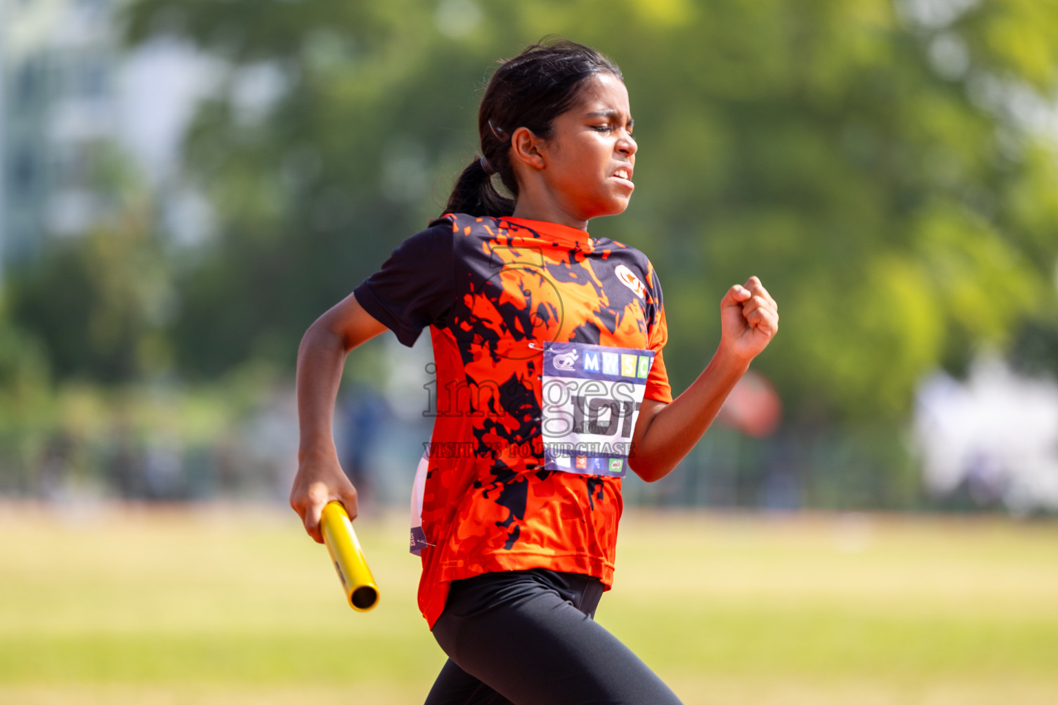 Day 6 of MWSC Interschool Athletics Championships 2024 held in Hulhumale Running Track, Hulhumale, Maldives on Thursday, 14th November 2024. Photos by: Ismail Thoriq / Images.mv