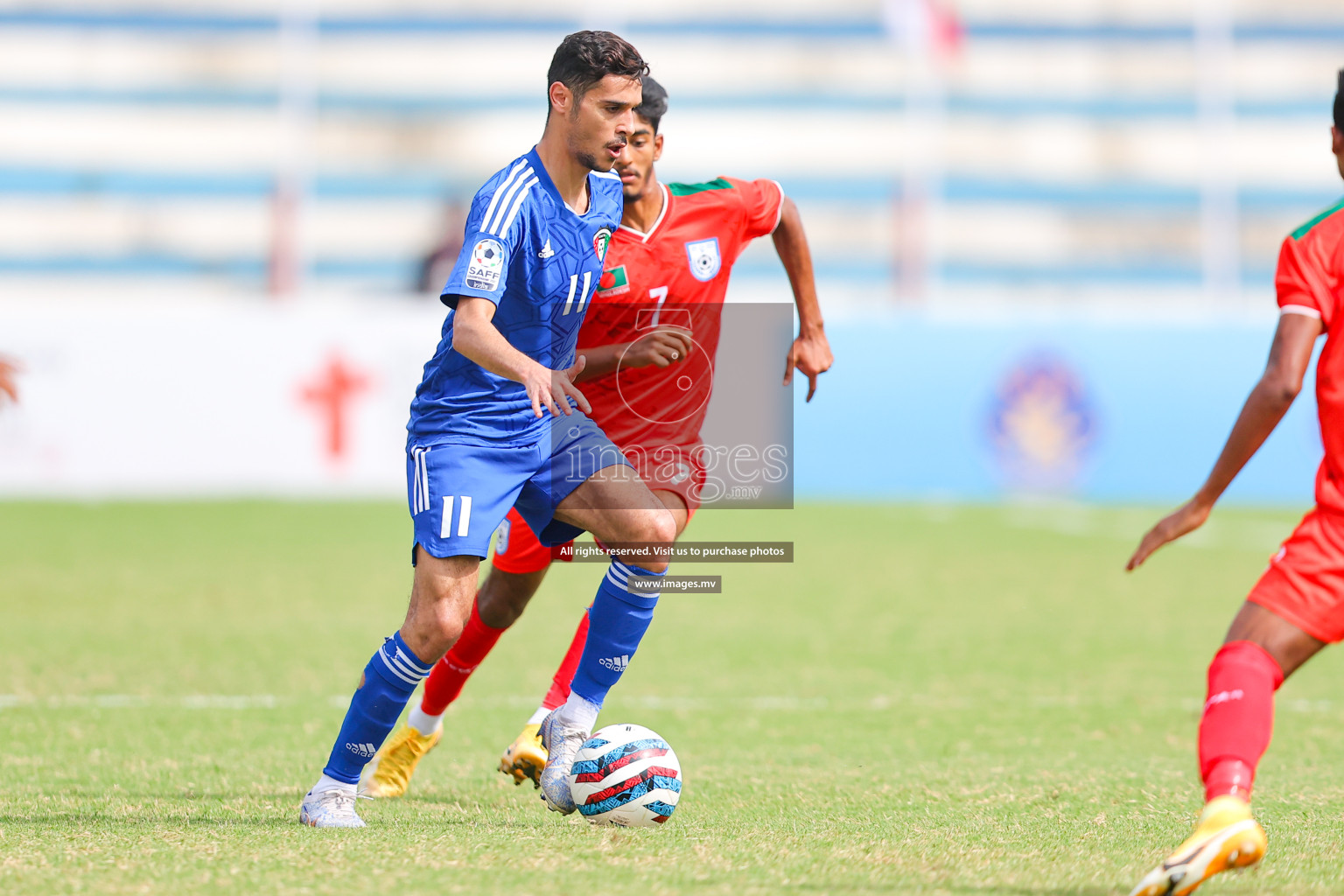 Kuwait vs Bangladesh in the Semi-final of SAFF Championship 2023 held in Sree Kanteerava Stadium, Bengaluru, India, on Saturday, 1st July 2023. Photos: Nausham Waheed, Hassan Simah / images.mv