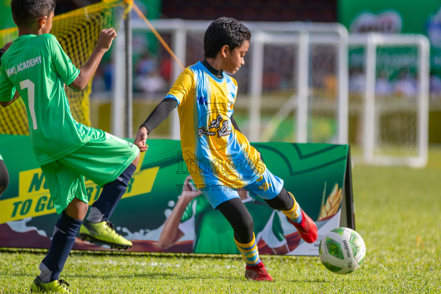 Day 2 of Under 10 MILO Academy Championship 2024 was held at National Stadium in Male', Maldives on Friday, 27th April 2024. Photos: Mohamed Mahfooz Moosa / images.mv