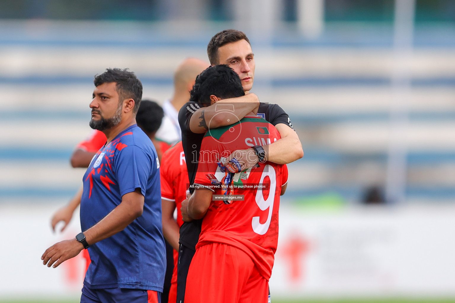 Kuwait vs Bangladesh in the Semi-final of SAFF Championship 2023 held in Sree Kanteerava Stadium, Bengaluru, India, on Saturday, 1st July 2023. Photos: Nausham Waheed, Hassan Simah / images.mv