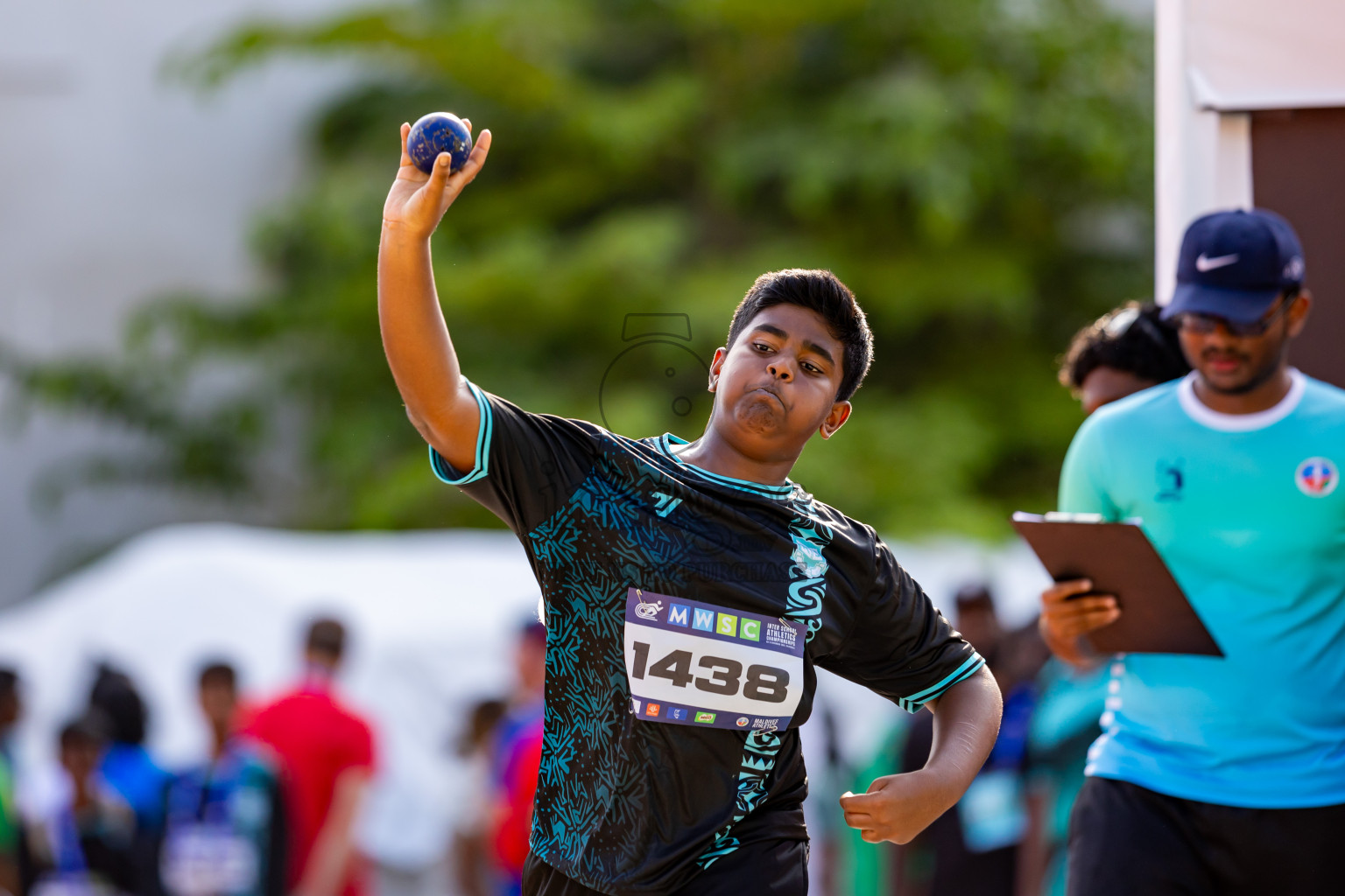 Day 4 of MWSC Interschool Athletics Championships 2024 held in Hulhumale Running Track, Hulhumale, Maldives on Tuesday, 12th November 2024. Photos by: Nausham Waheed / Images.mv