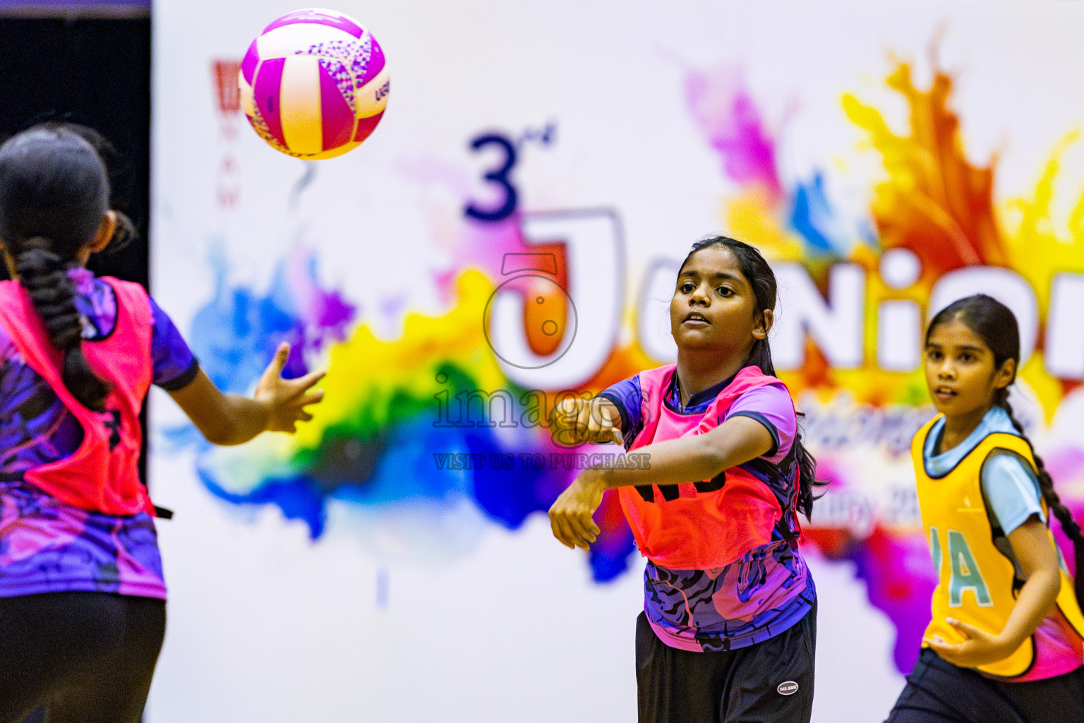 Netgen A vs N Sports Academy B in Day 2 of 3rd Junior Championship - Netball association of Maldives, held at Social Center on Monday 20th January 2025 . Photos by Nausham Waheed