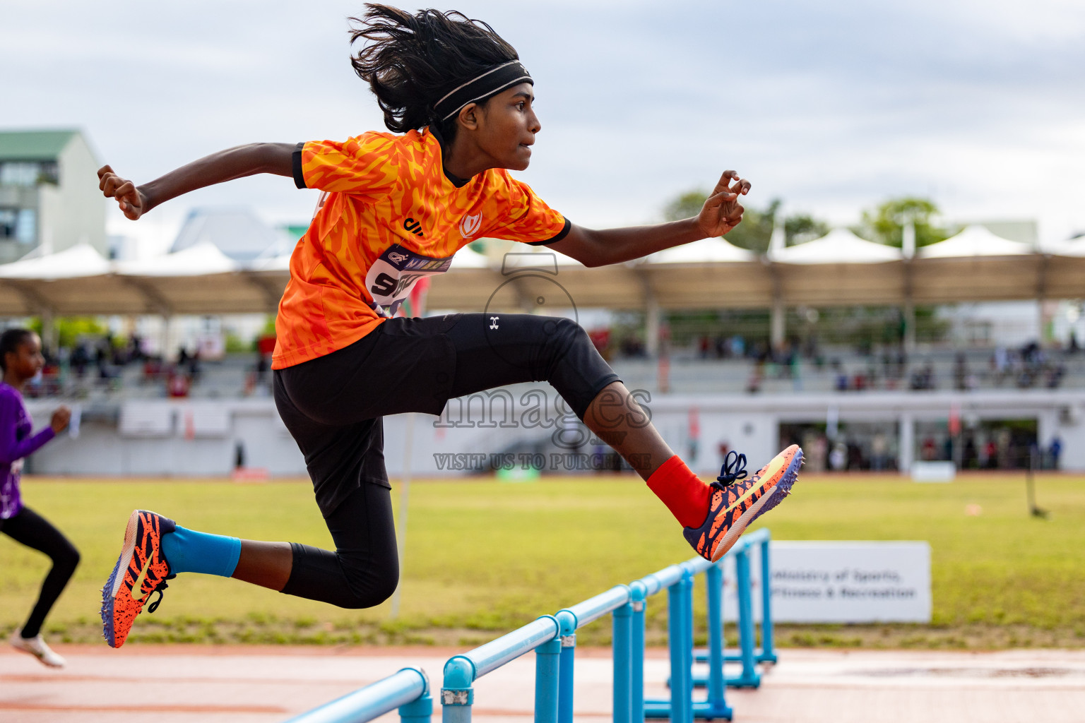 Day 2 of MWSC Interschool Athletics Championships 2024 held in Hulhumale Running Track, Hulhumale, Maldives on Sunday, 10th November 2024. 
Photos by:  Hassan Simah / Images.mv