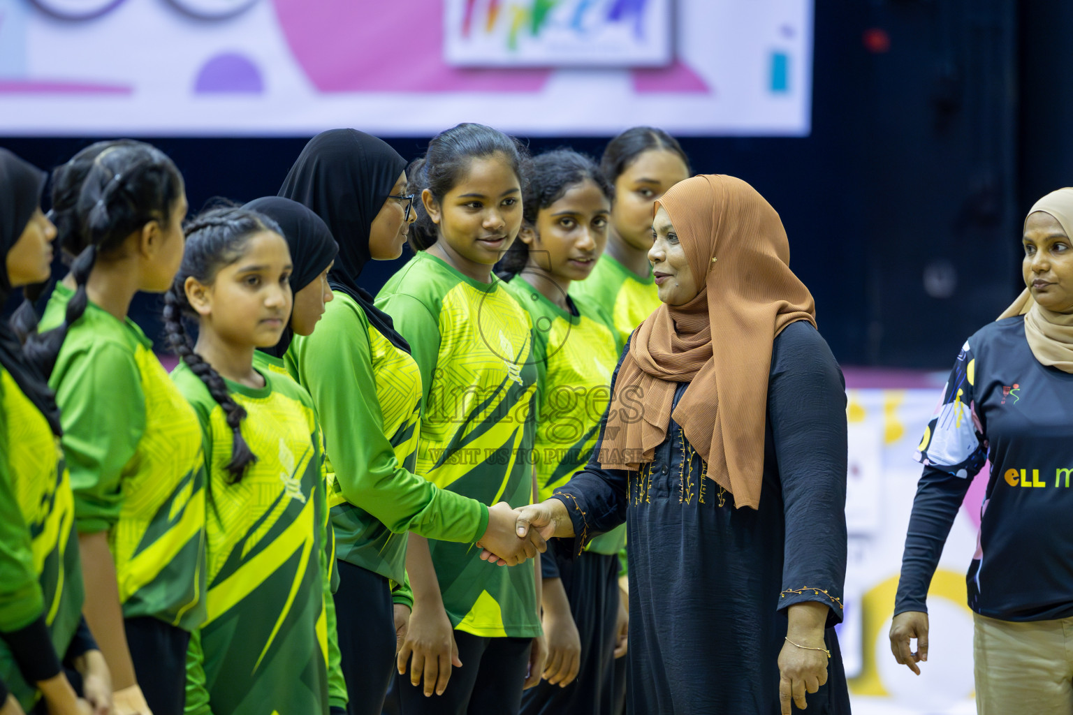 Day 15 of 25th Inter-School Netball Tournament was held in Social Center at Male', Maldives on Monday, 26th August 2024. Photos: Mohamed Mahfooz Moosa / images.mv