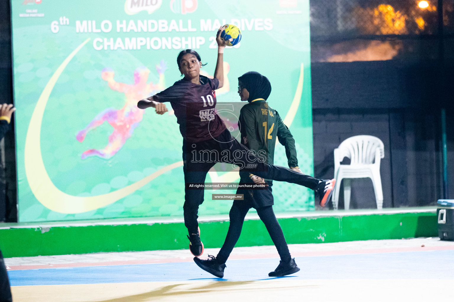 Day 5 of 6th MILO Handball Maldives Championship 2023, held in Handball ground, Male', Maldives on Friday, 24th May 2023 Photos: Shuu Abdul Sattar/ Images.mv