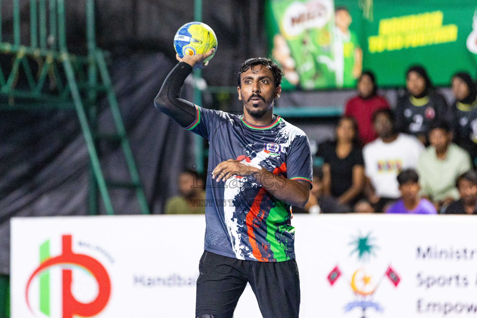 Day 11 of 10th National Handball Tournament 2023, held in Handball ground, Male', Maldives on Friday, 8th December 2023 Photos: Nausham Waheed/ Images.mv