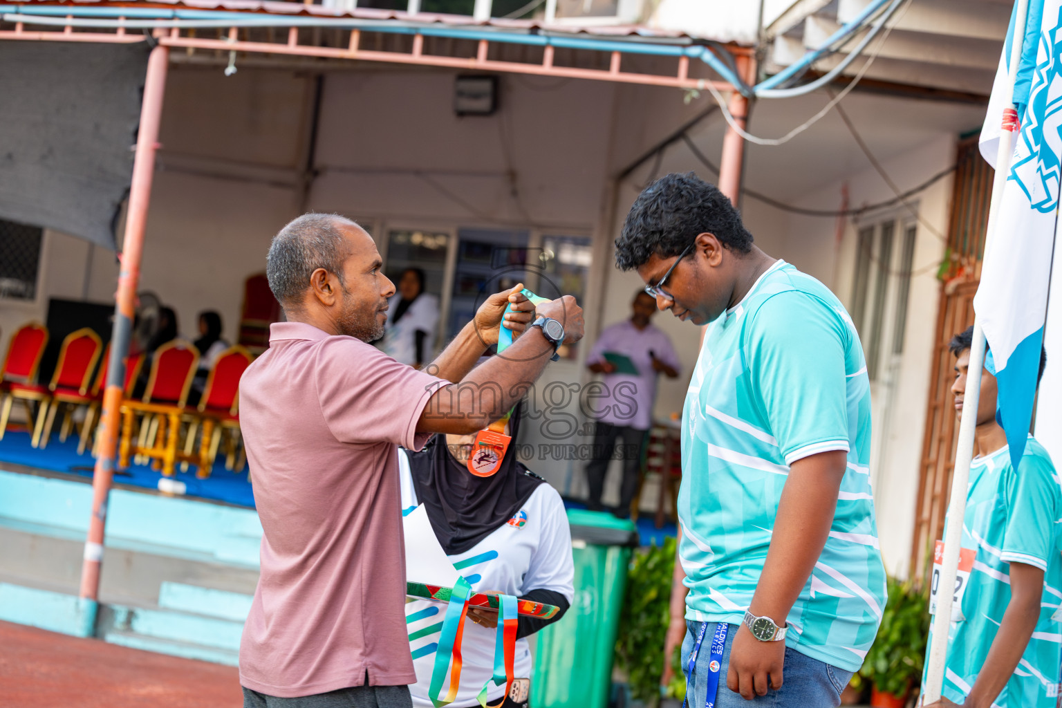 Day 1 of Inter-school Athletics Championship 2025 held in Ekuveni Synthetic Track, Male', Maldives on Monday, 06th October 2025. Photos by: Ismail Thoriq / Images.mv