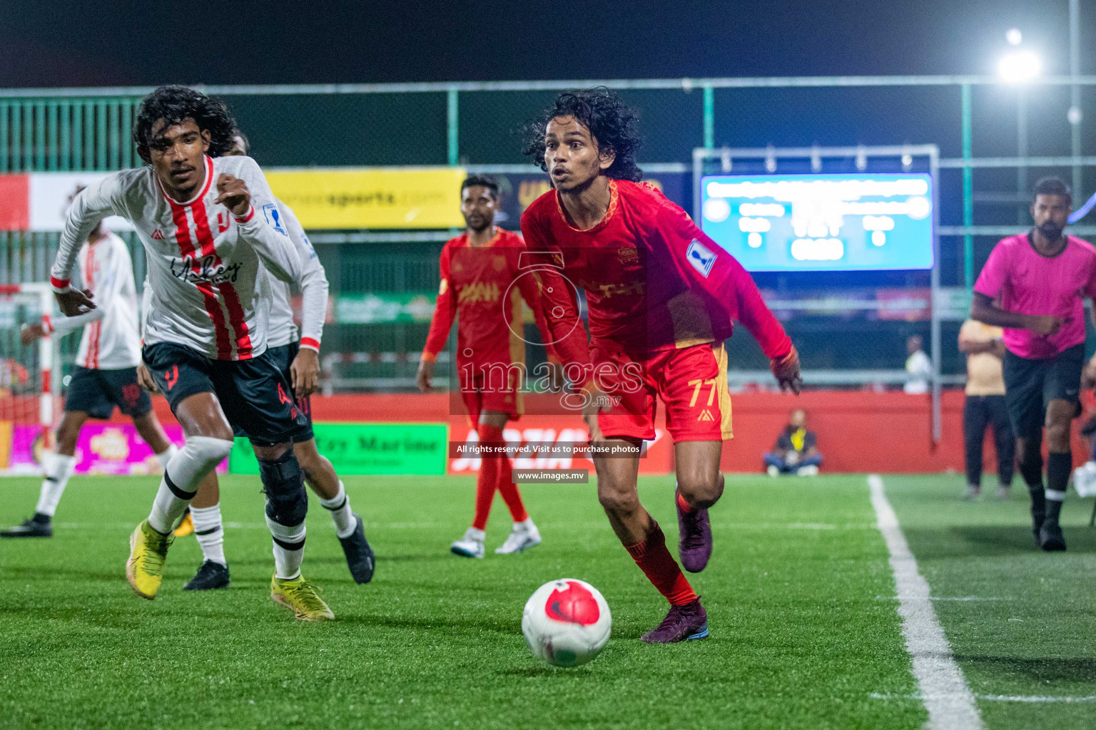 GA. Kondey vs GA. Kanduhulhudhoo in Day 2 of Golden Futsal Challenge 2023 on 06 February 2023 in Hulhumale, Male, Maldives