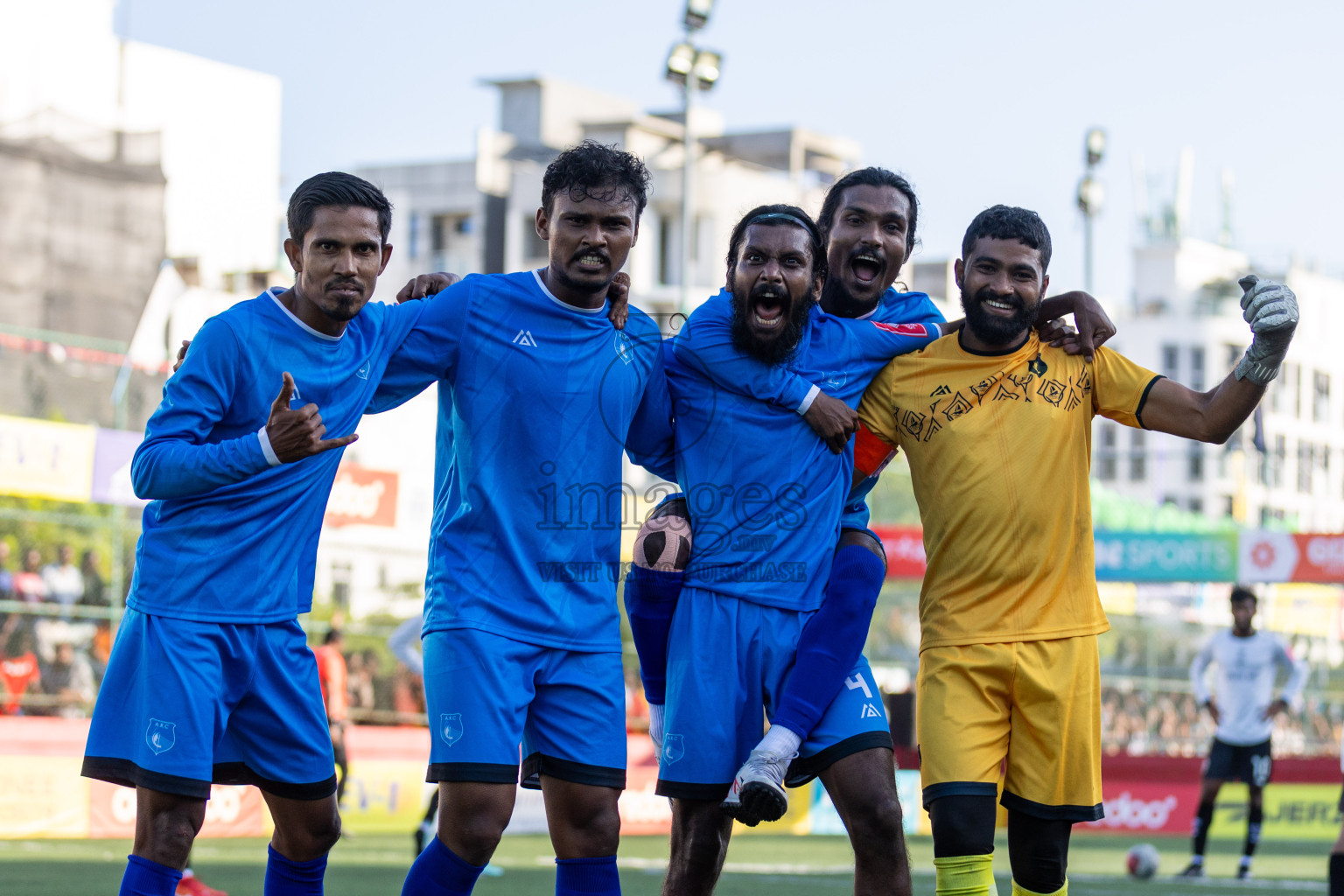 R Inguraidhoo VS R Alifushi in Day 13 of Golden Futsal Challenge 2024 was held on Saturday, 27th January 2024, in Hulhumale', Maldives Photos: Nausham Waheed / images.mv