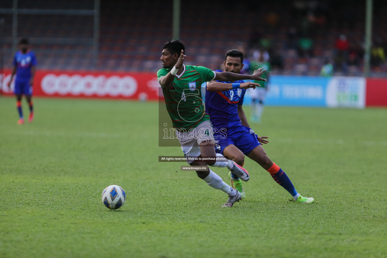 Bangladesh vs India in SAFF Championship 2021 held on 1st October 2021 in Galolhu National Stadium, Male', Maldives