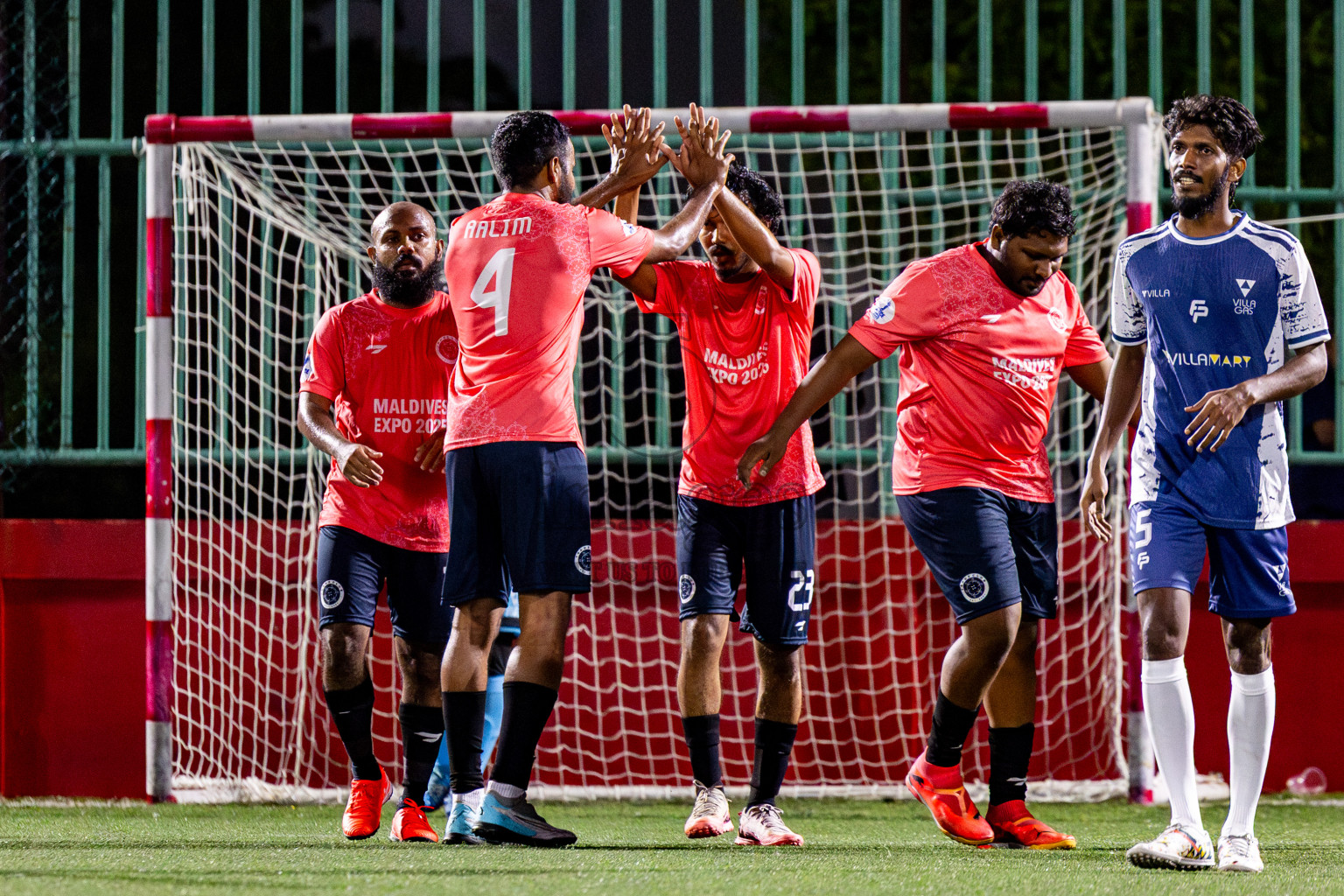 Trade Club vs Villa Travels in Day 3 of Office League 2025 was held on Friday, 18th April 2025 in Hulhumale', Maldives. Photos: Nausham Waheed / images.mv