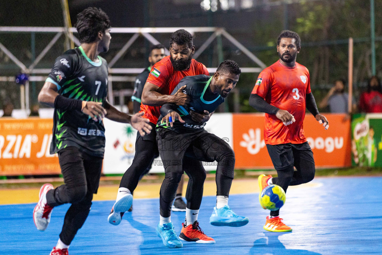 Day 19 of 10th National Handball Tournament 2023, held in Handball ground, Male', Maldives on Tuesday, 19th December 2023 Photos: Nausham Waheed/ Images.mv