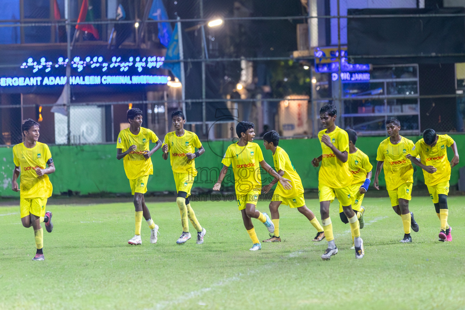 Eagles vs Maziya (U14) in Dhivehi Youth League 2024 - Day 2. Matches held at Henveiru Stadium on 22nd November 2024 , Friday. Photos: Shuu Abdul Sattar/ Images.mv