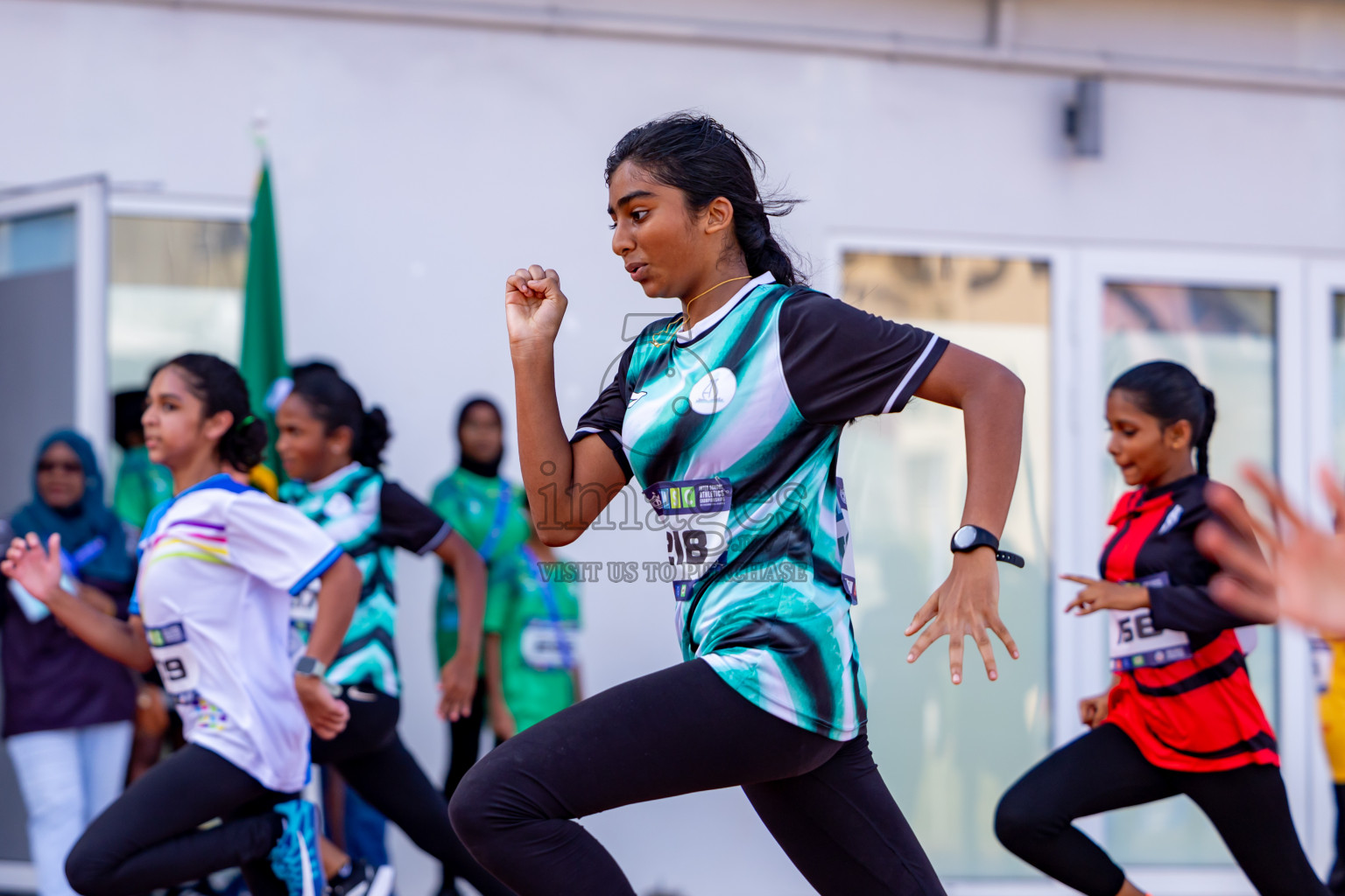 Day 3 of MWSC Interschool Athletics Championships 2024 held in Hulhumale Running Track, Hulhumale, Maldives on Monday, 11th November 2024. Photos by: Nausham Waheed / Images.mv