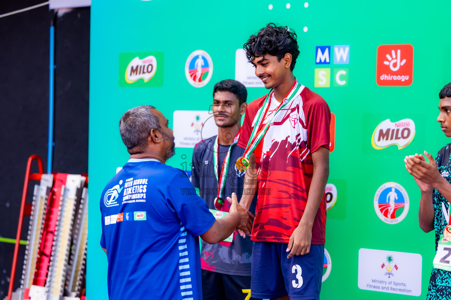 Day 2 of 12th Milo Association Championships was held in Ekuveni Track at Male', Maldives on Friday, 25th April 2025. Photos: Nausham Waheed / images.mv