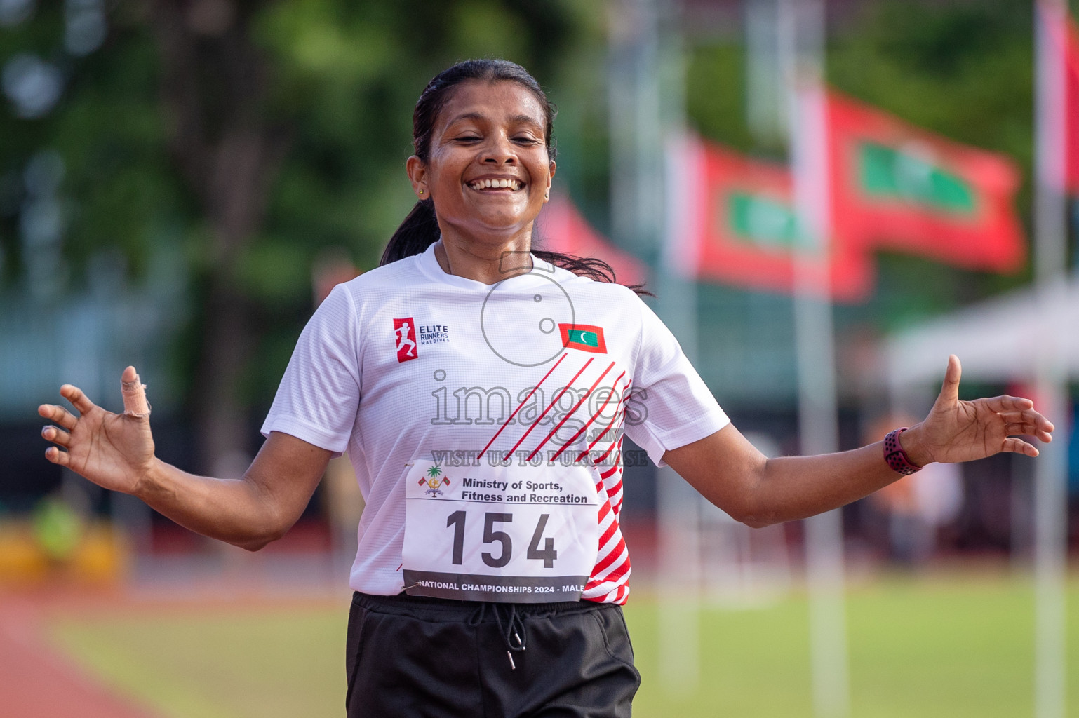 Day 2 of 33rd National Athletics Championship was held in Ekuveni Track at Male', Maldives on Friday, 6th September 2024. Photos: Shuu Abdul Sattar / images.mv