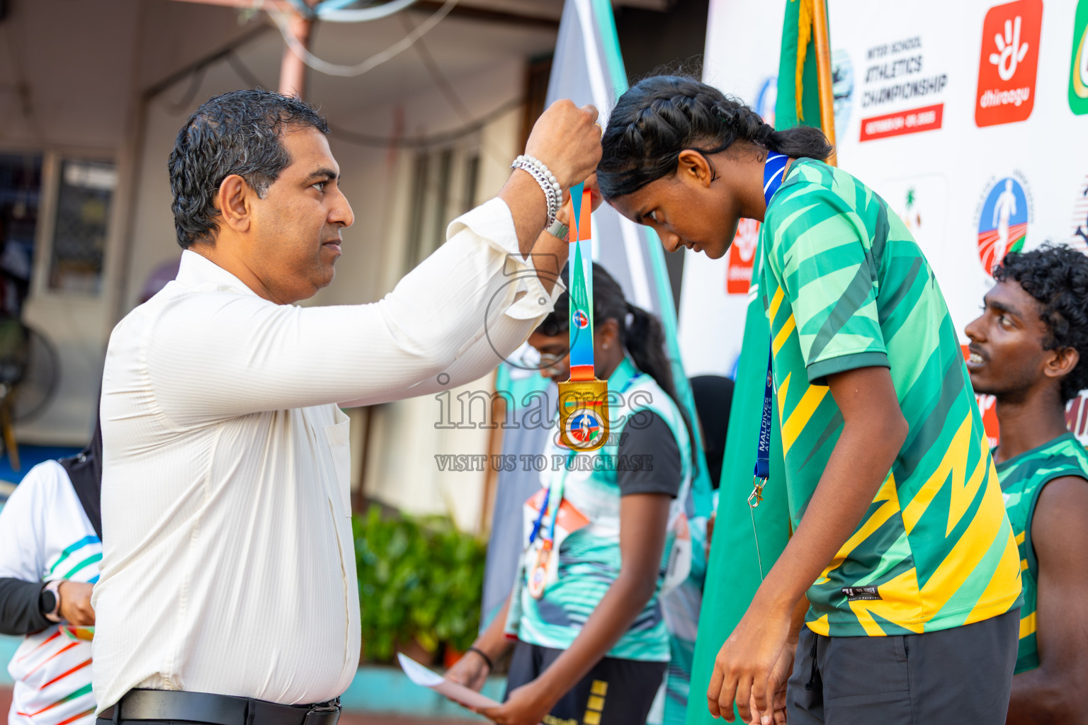 Day 1 of Inter-school Athletics Championship 2025 held in Ekuveni Synthetic Track, Male', Maldives on Monday, 06th October 2025. Photos by: Ismail Thoriq / Images.mv
