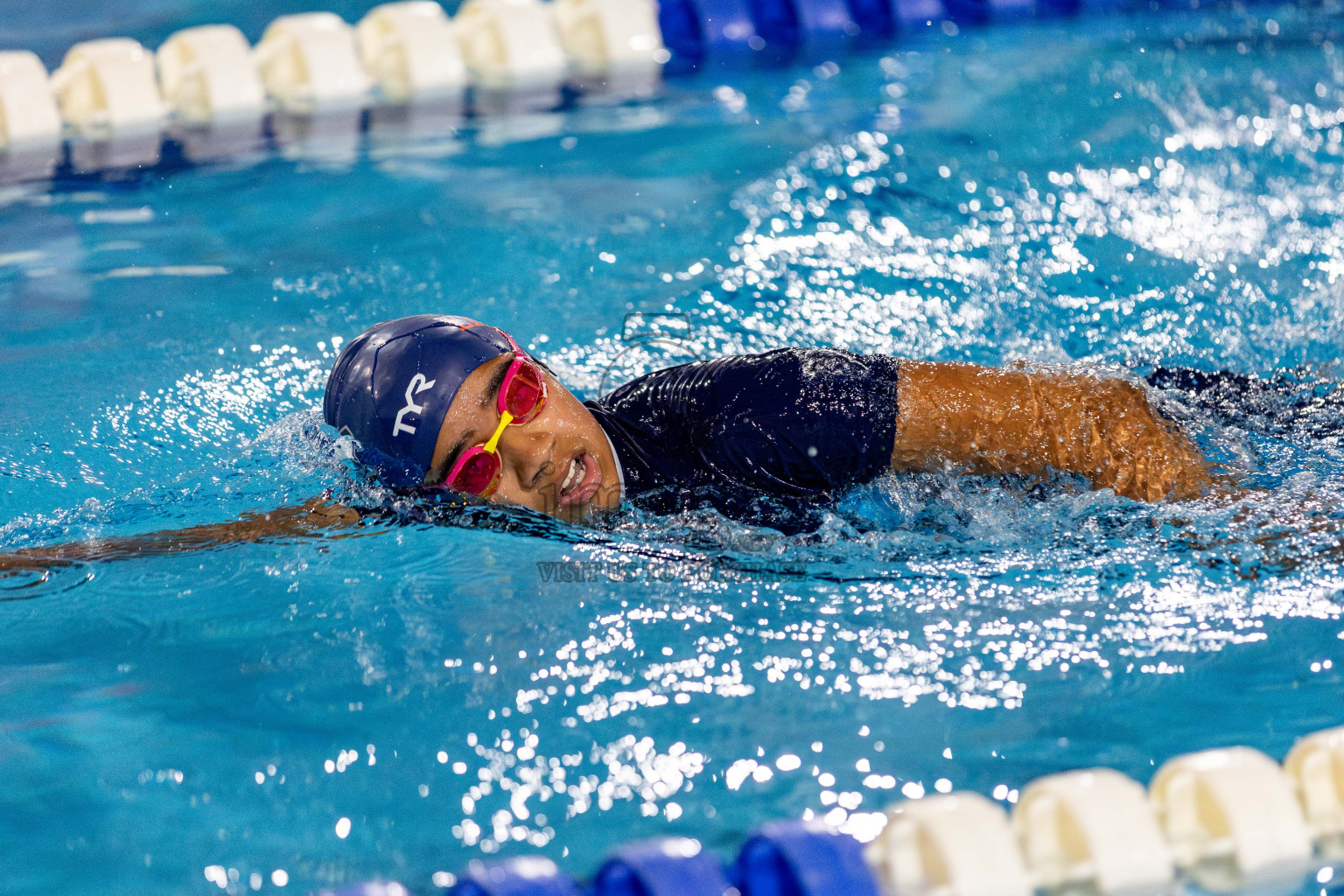 Day 2 of National Swimming Competition 2024 held in Hulhumale', Maldives on Saturday, 14th December 2024. Photos: Hassan Simah / images.mv