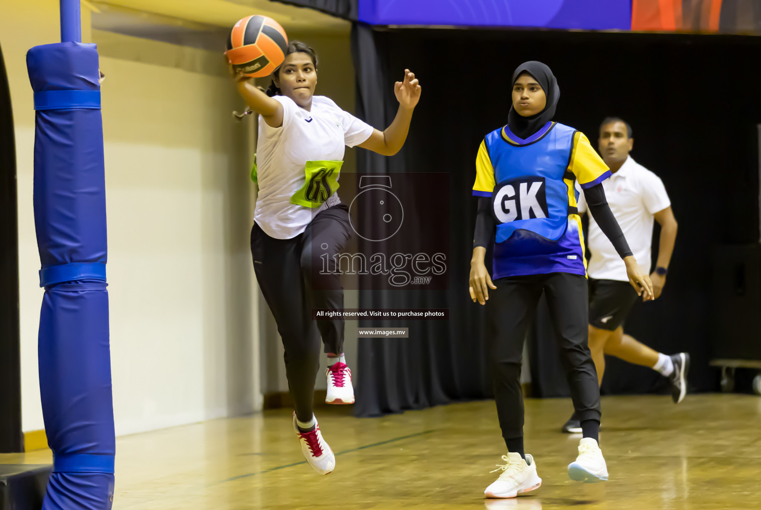 Club Green Streets vs KYRS in the Milo National Netball Tournament 2022 on 21 July 2022, held in Social Center, Male', Maldives. Photographer: Shuu / Images.mv