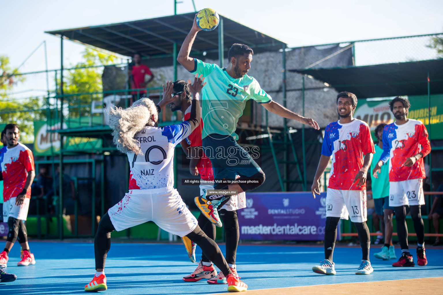 Day 6 of 6th MILO Handball Maldives Championship 2023, held in Handball ground, Male', Maldives on Thursday, 25th May 2023 Photos: Shuu Abdul Sattar/ Images.mv