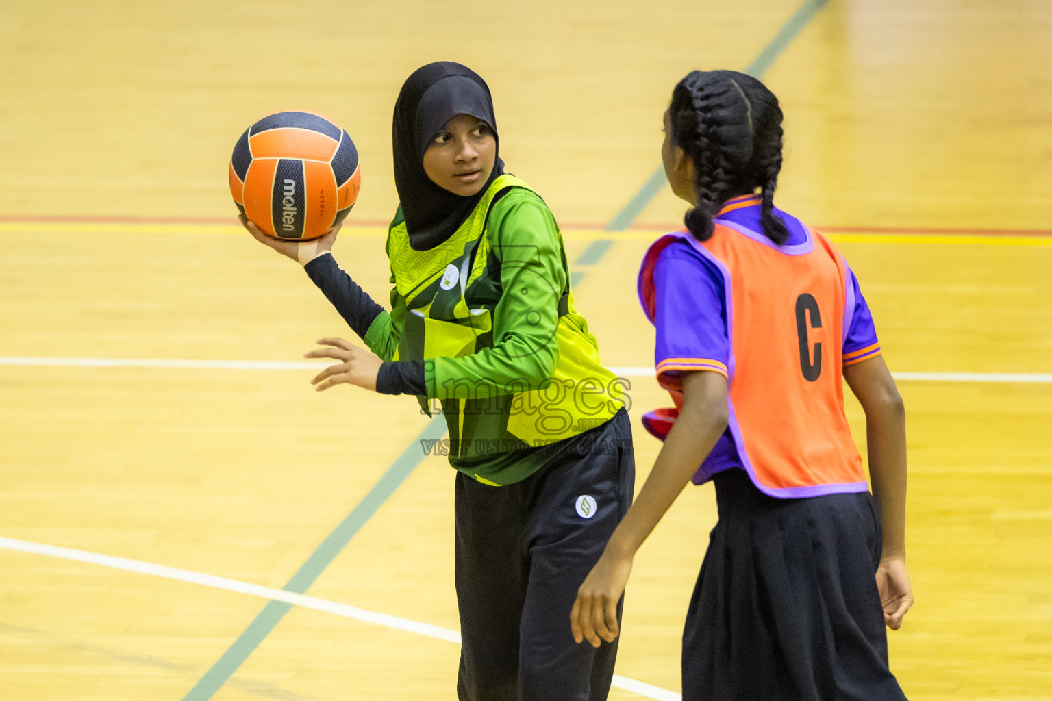 Day 14 of 25th Inter-School Netball Tournament was held in Social Center at Male', Maldives on Sunday, 25th August 2024. Photos: Hasni / images.mv