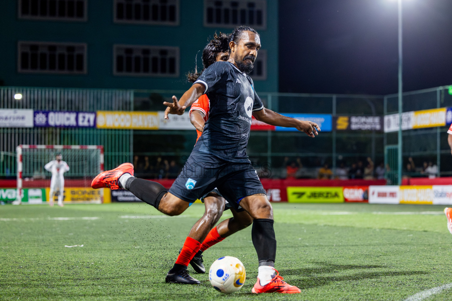Th Kandoodhoo vs Th Gaadhiffushi in Day 10 of Golden Futsal Challenge 2025 was held on Tuesday, 14th January 2025, in Hulhumale', Maldives Photos: Nausham Waheed / images.mv