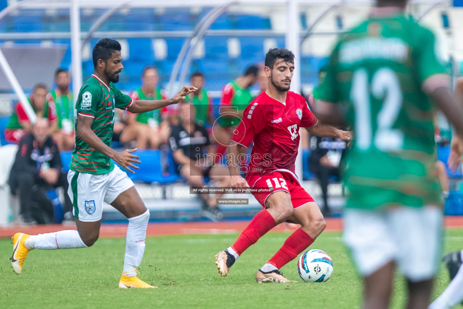 Lebanon vs Bangladesh in SAFF Championship 2023 held in Sree Kanteerava Stadium, Bengaluru, India, on Wednesday, 22nd June 2023. Photos: Nausham Waheed / images.mv